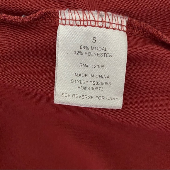 Burnt Red T-shirt by Pink Rose size small - Picture 8 of 10